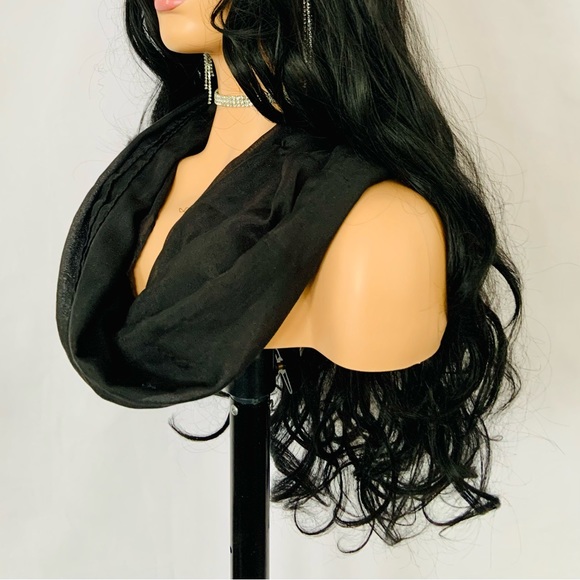 No Further Discount ☺️ Long Black “Put On & Go” Synthetic Wig for Daily Wear… - Picture 7 of 10